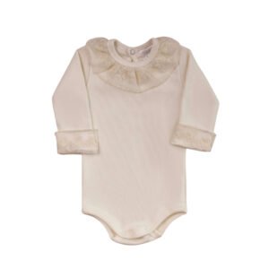 Body manga longa renda