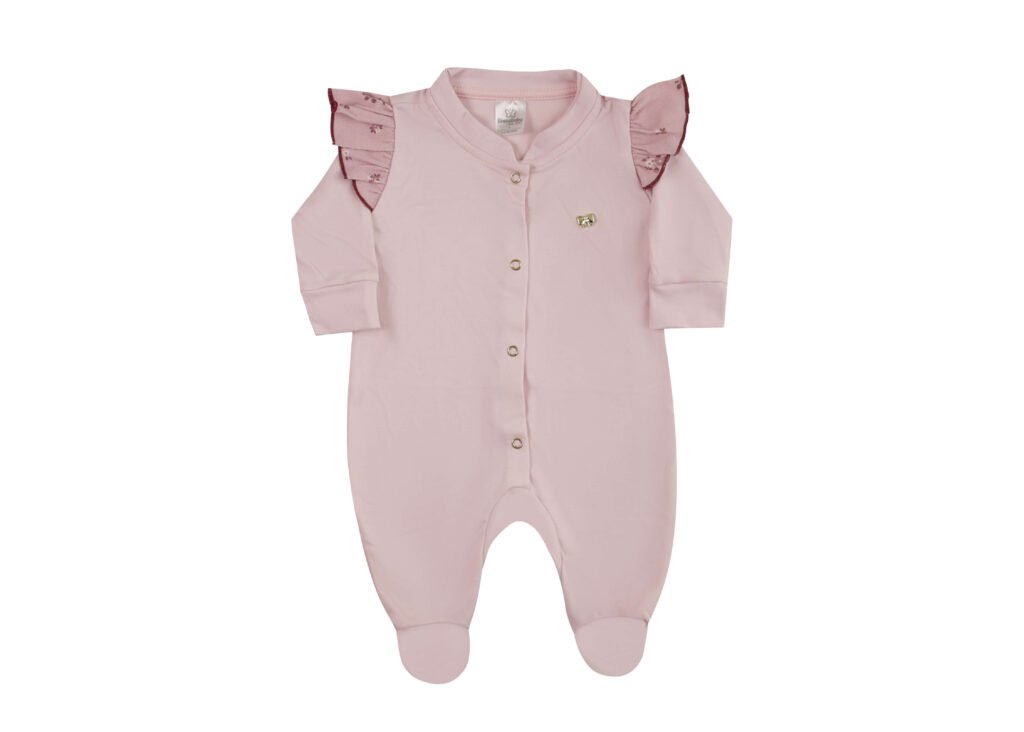 MACACÃO LONGO FEMININO ROSA