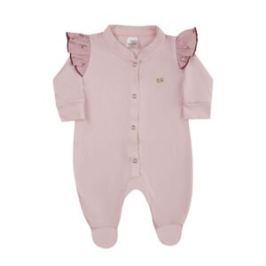 MACACÃO LONGO FEMININO ROSA