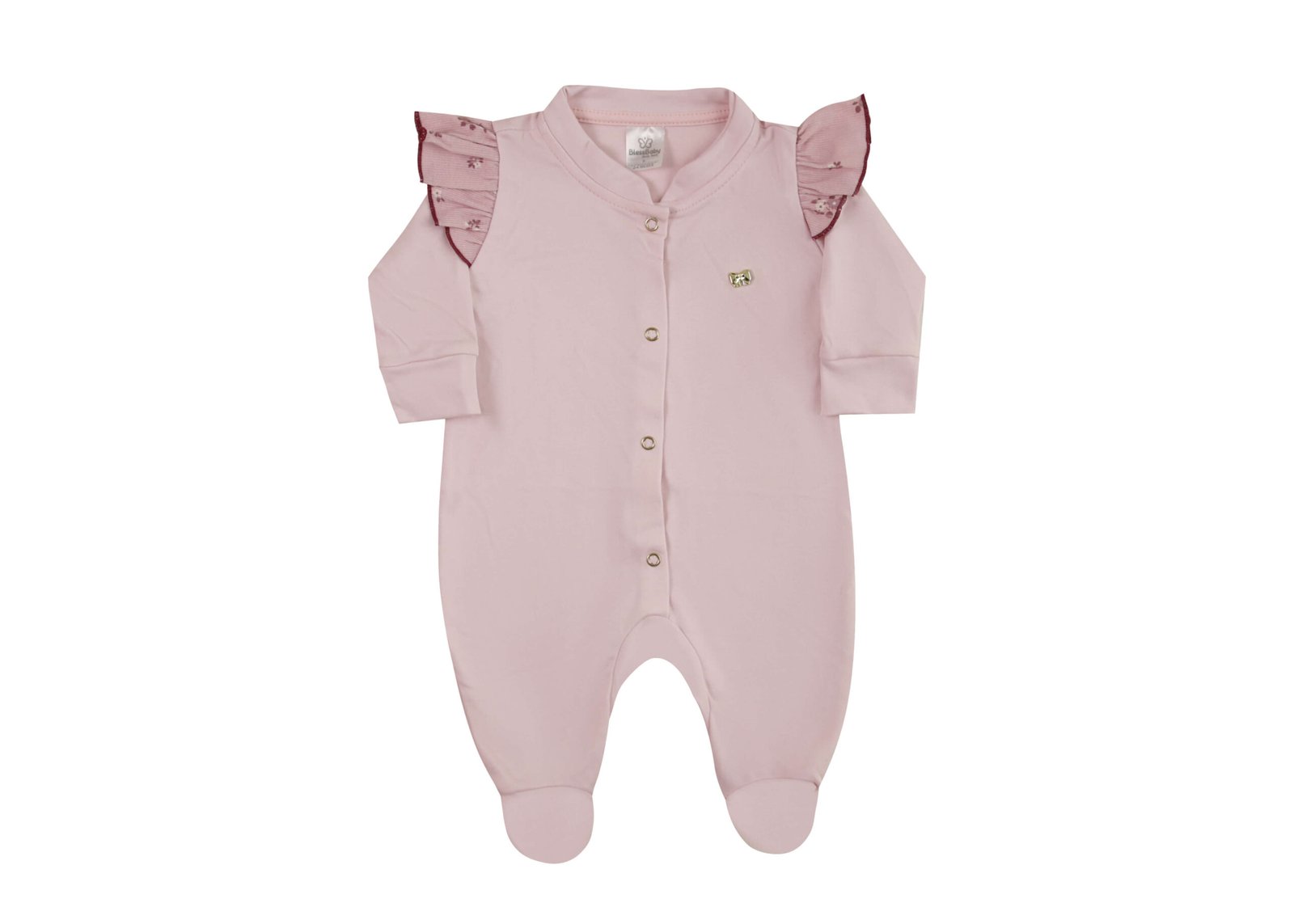 MACACÃO LONGO FEMININO ROSA