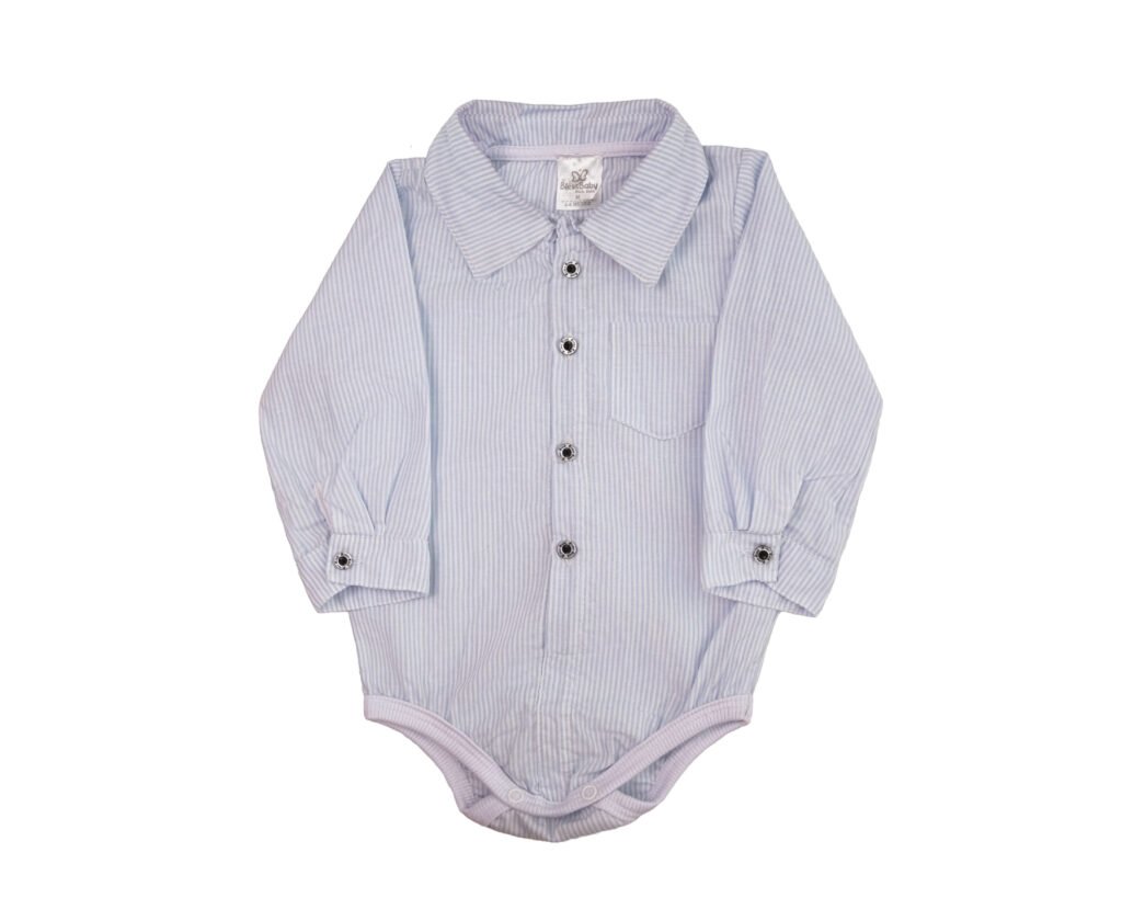 BODY CAMISA MANGA LONGA LISTRADA