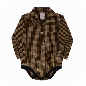 BODY CAMISA MANGA LONGA XADREZ