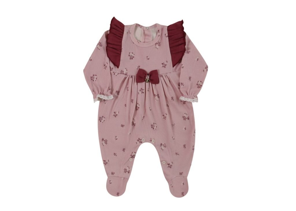 MACACÃO LONGO MIMI CANELADO ROSA